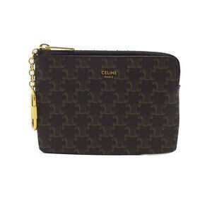 Celine Triomphe Coin Card Pouch Hook Case